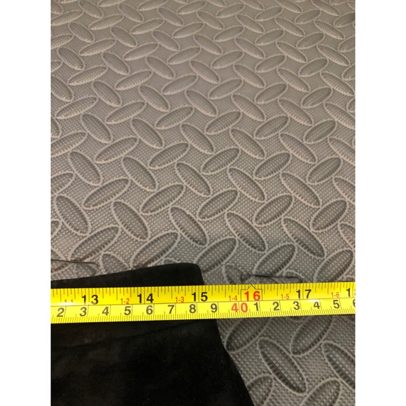 Nine West Pants Womens 12 Black Suede Leather Straight Leg High Rise Vintage - Picture 5 of 6